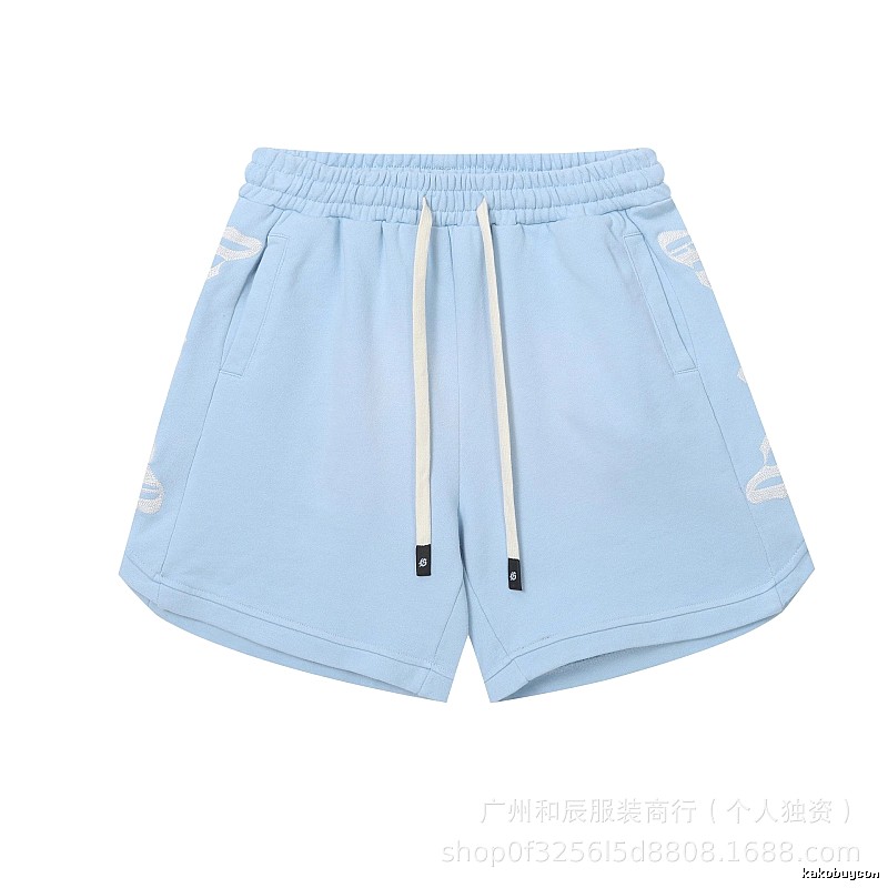 Godspeed Jacquard Street Style Light Blue Shorts