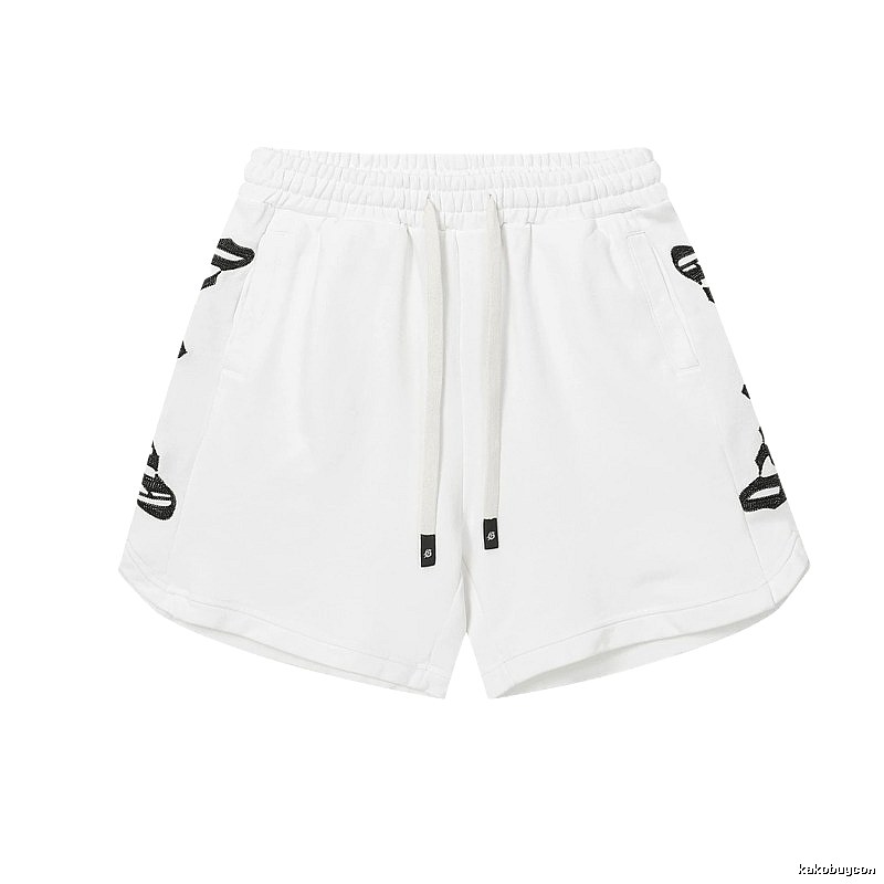 Godspeed Rhinestone Street Style White Shorts
