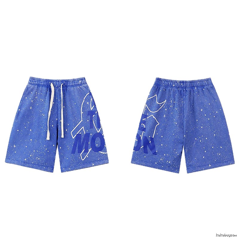 Godspeed Starry Sky Street Style Blue Shorts