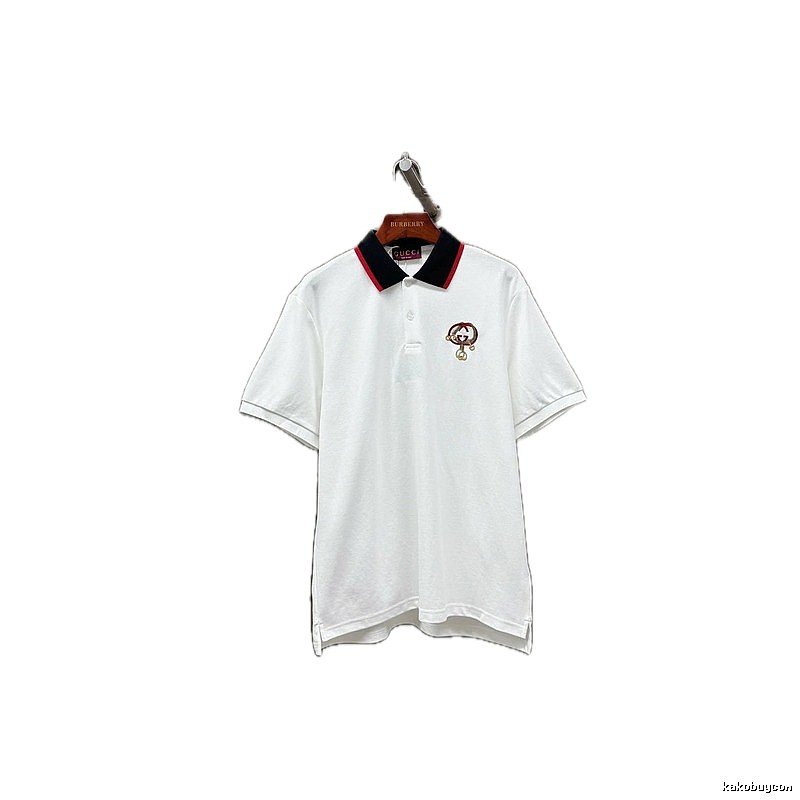 Gucci classic fashion white polo shirt