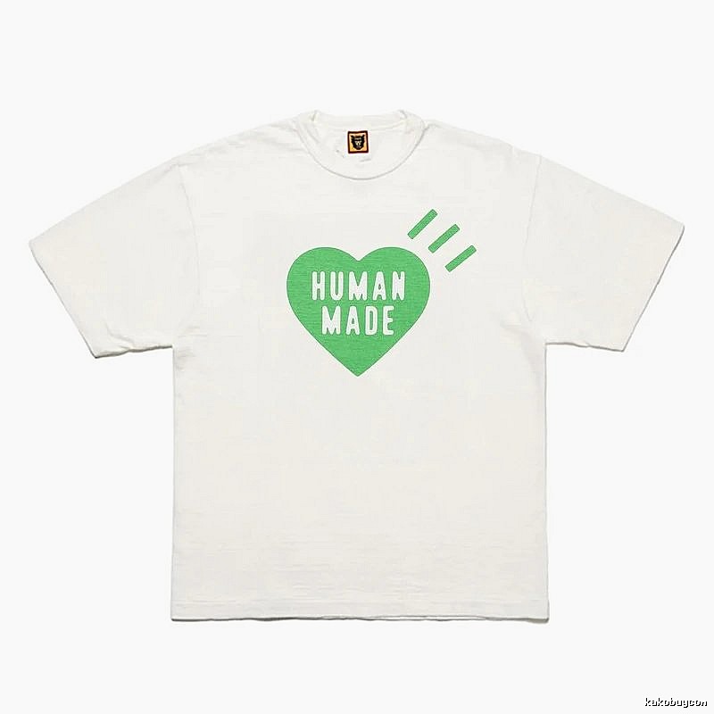 Human Made Logo Detail Heart logo T-shirt Black Green Human with Relaxed Feel