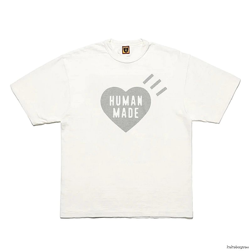 Human Made Statement Heart logo T-shirt Black Green Human for Easy Pairing