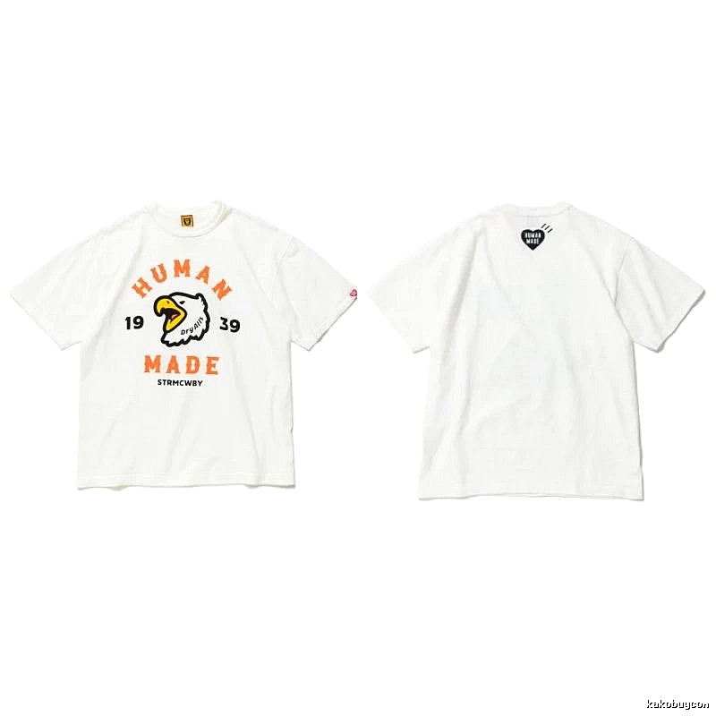 Human Made Urban Heart logo T-shirt Black Green Human with Casual Appeal