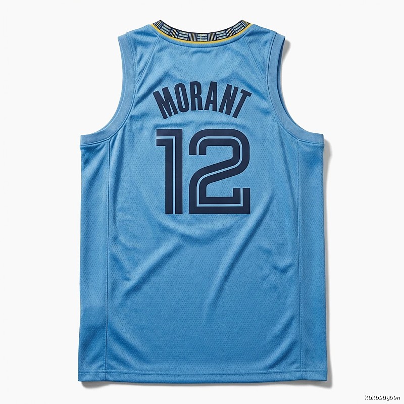 Ja Morant series basketball-style blue jersey