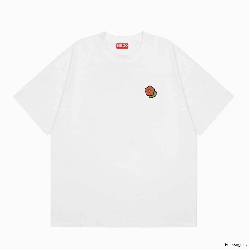 KENZO Crabapple Blossom Casual Style White Short Sleeve T-shirt