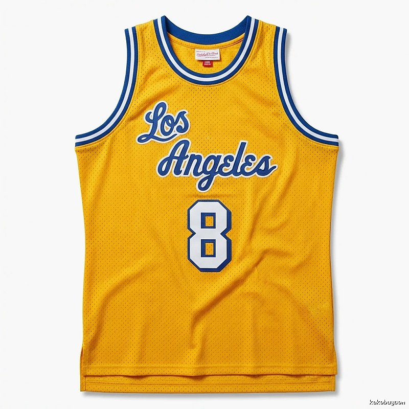 Kobe Los Angeles retro-style yellow jersey