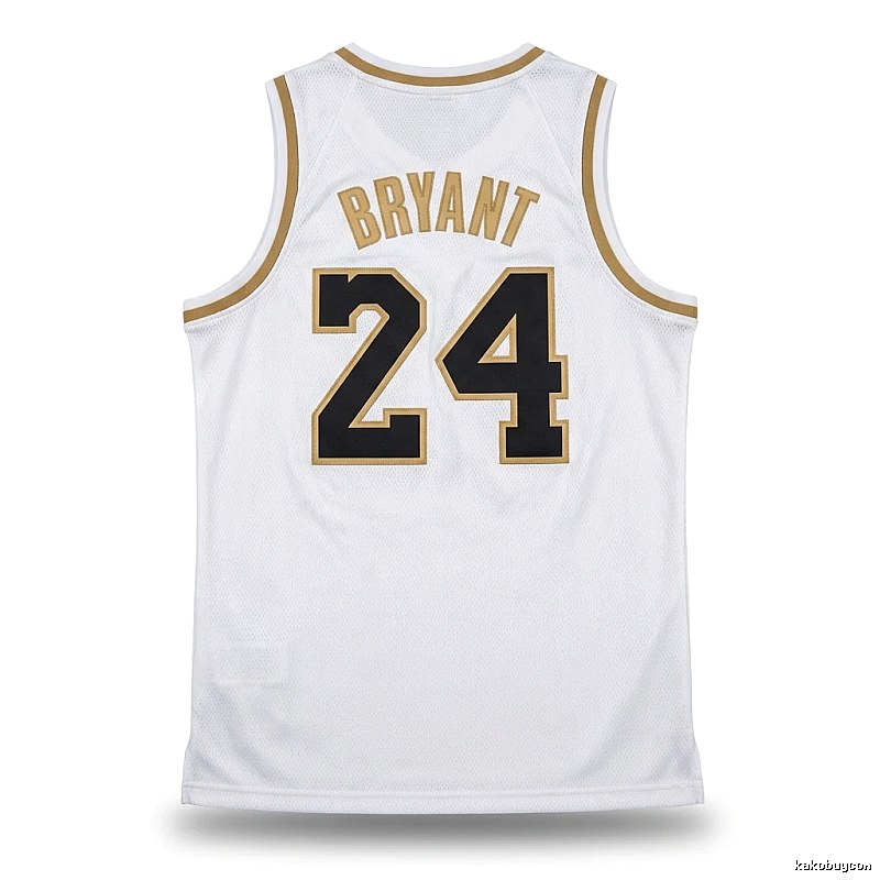 Kobe No. 24 retro-style white jersey
