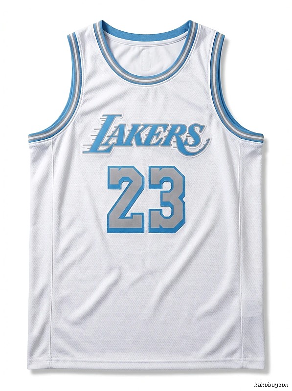 LBJ Lakers retro white jersey