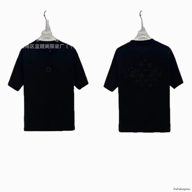 Louis Vuitton Monogram Trendy & Cool Black Short-sleeve T-shirt