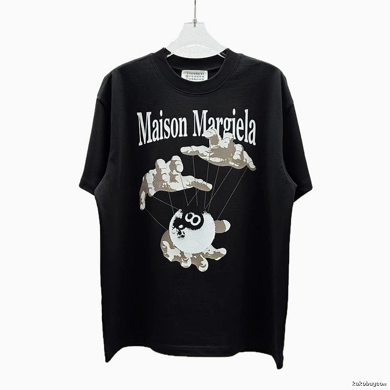 Maison Margiela Puppet Print Trendy Cool Black T-Shirt