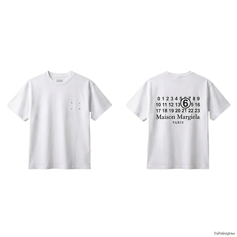 Maison Margiela white T-shirt with digital printing