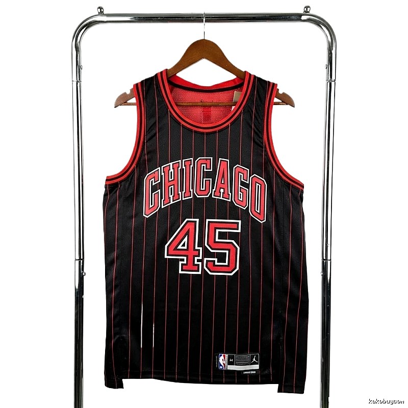 Michael Jordan retro black and red jersey