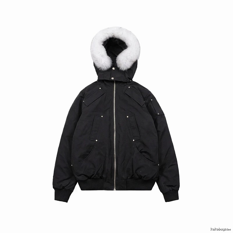 Michael Kors black utility-style down jacket