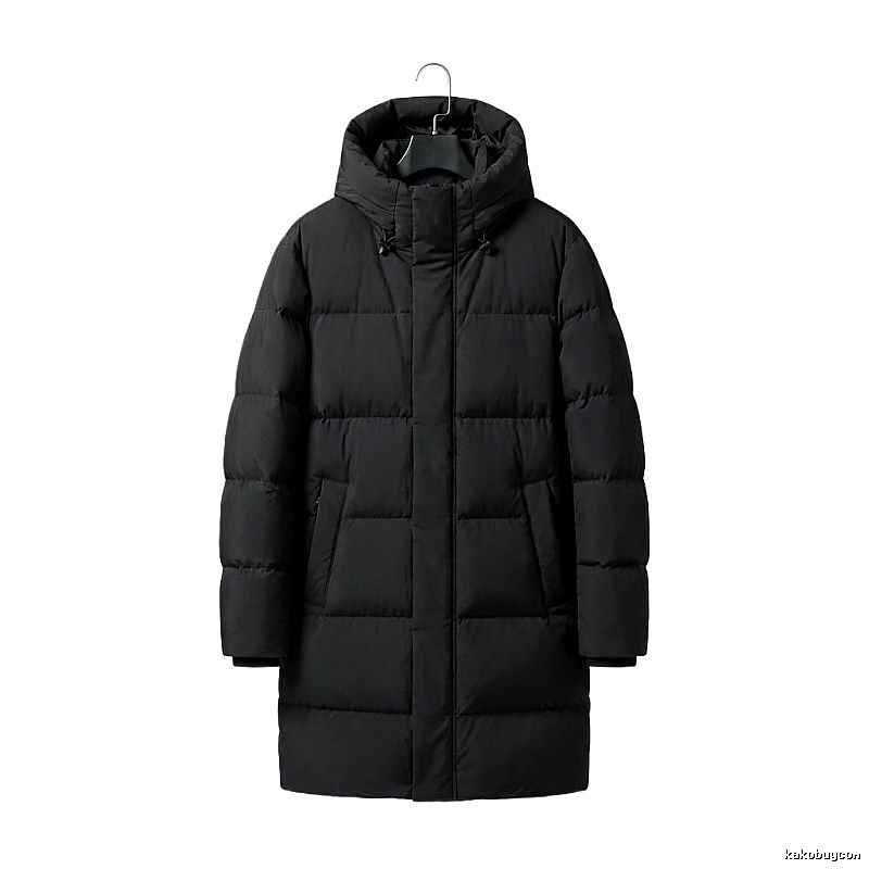 MLB long black down jacket