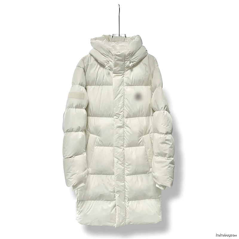 MLB long simple style off-white down jacket