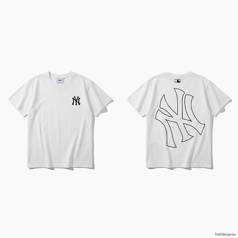 MLB New York Yankees minimalist style white T-shirt
