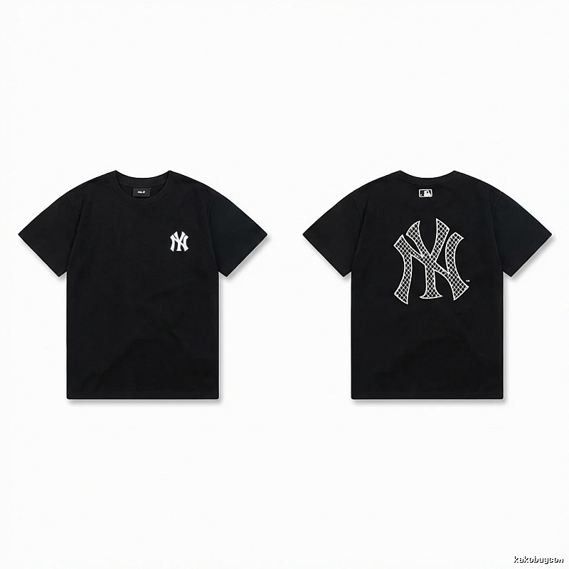 MLB NY Series Trendy and Cool Style Black T-shirt
