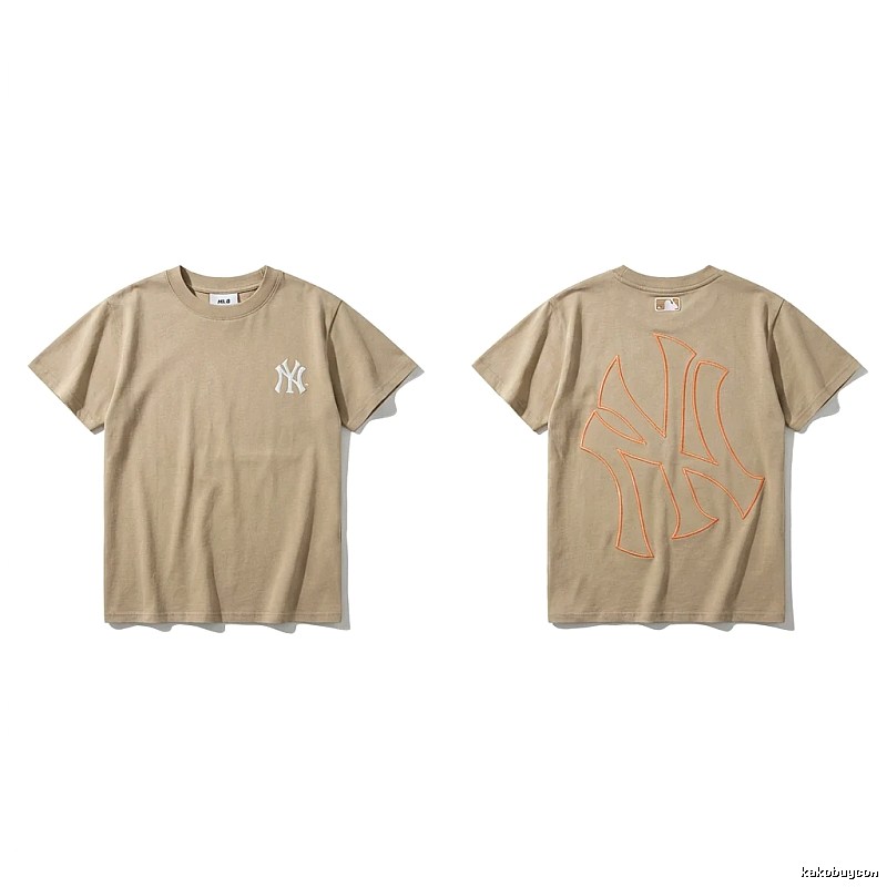 MLB retro style khaki T-shirt