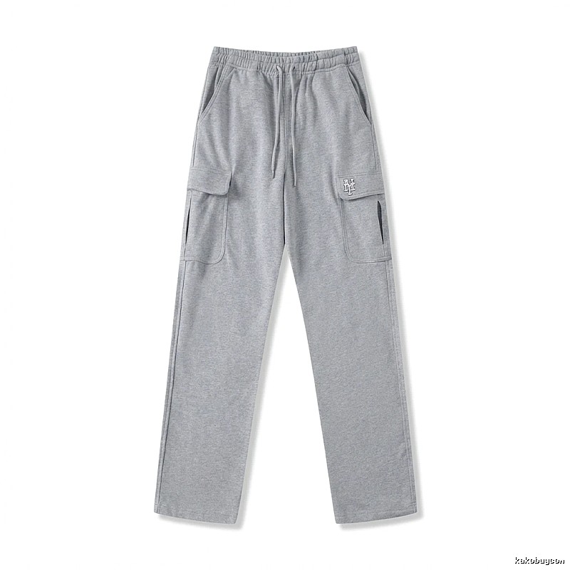 MLB utility-style grey long trousers