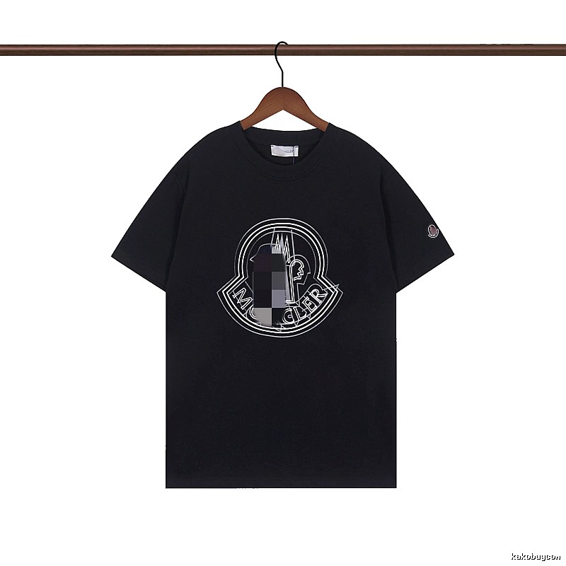 Moncler Classic Logo Casual Black Short-sleeve T-shirt