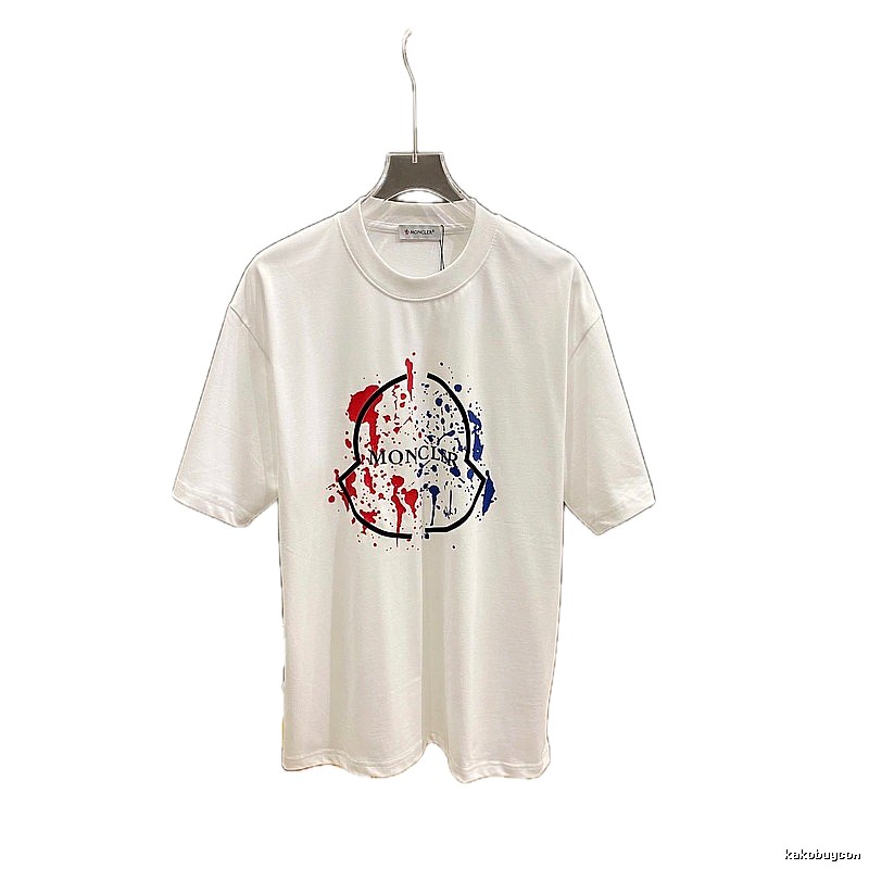 Moncler graffiti-style white T-shirt