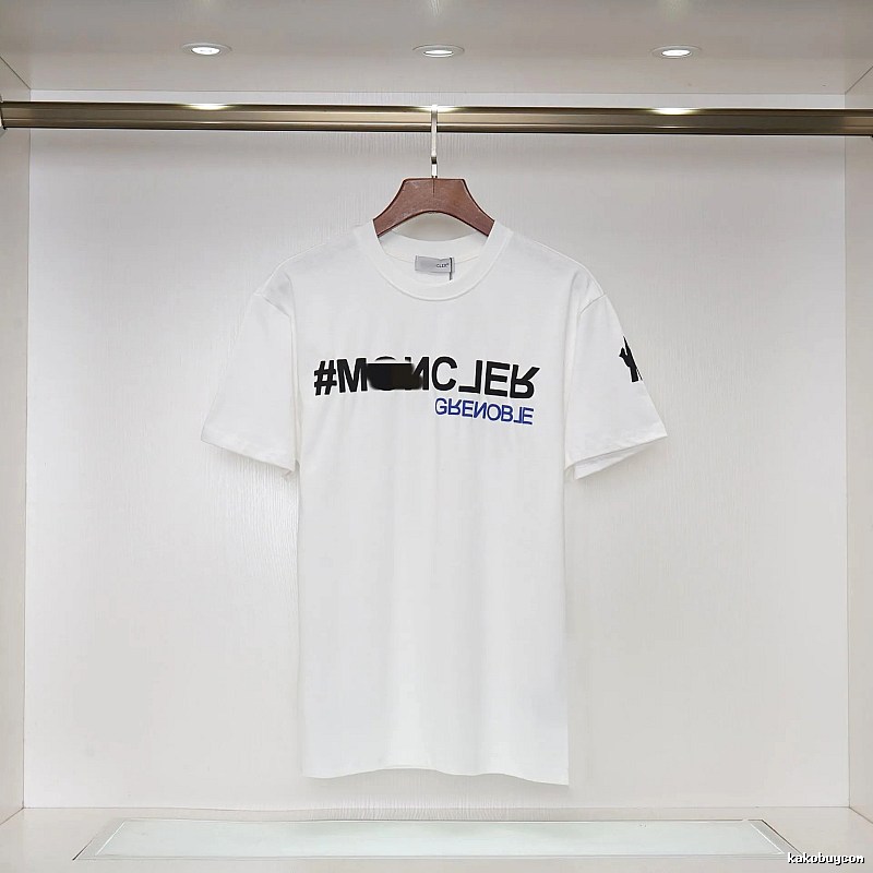 Moncler Grenoble Trendy Printed White T-Shirt