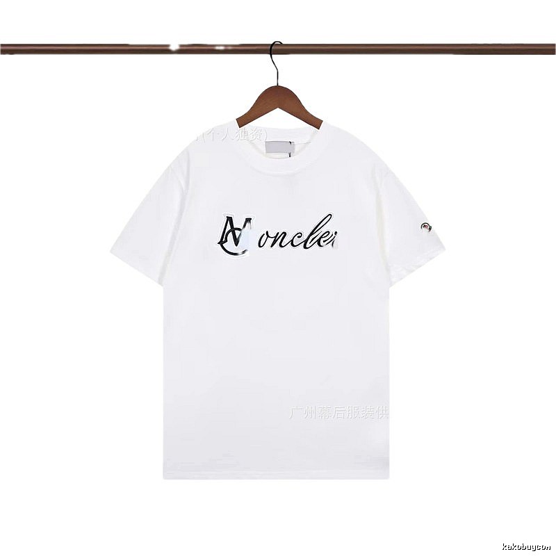 Moncler Letter Print Casual White T-Shirt