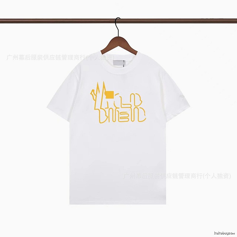 Moncler Line Sketch Print Casual Style White T-Shirt