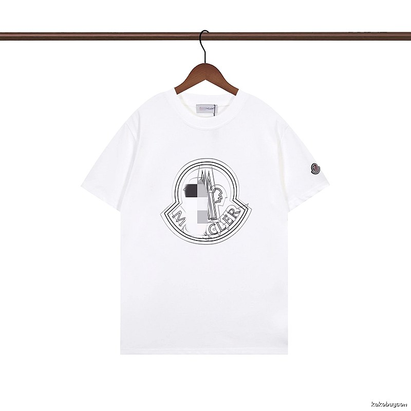 Moncler Logo Collection Trendy Style White T-Shirt