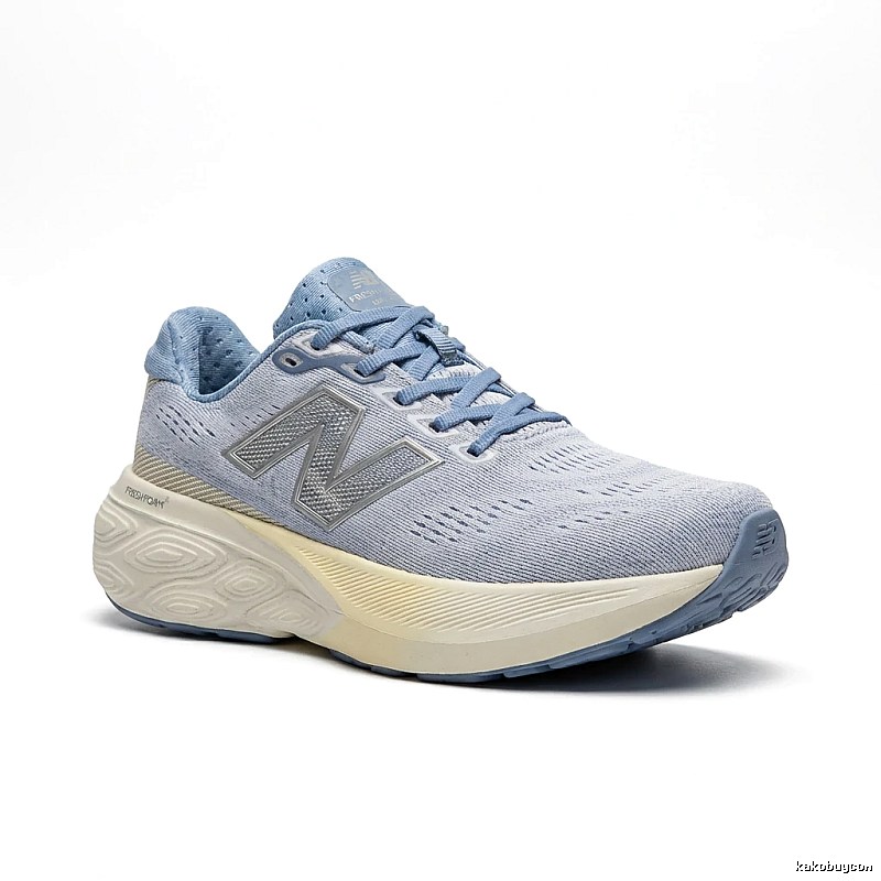 New Balance Fresh Foam Gray-Blue Trendy Sneakers
