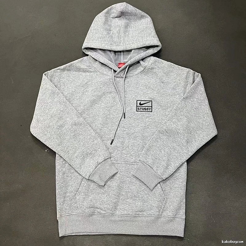 Nike Gray Zip Hoodie Clean Colorway Swoosh