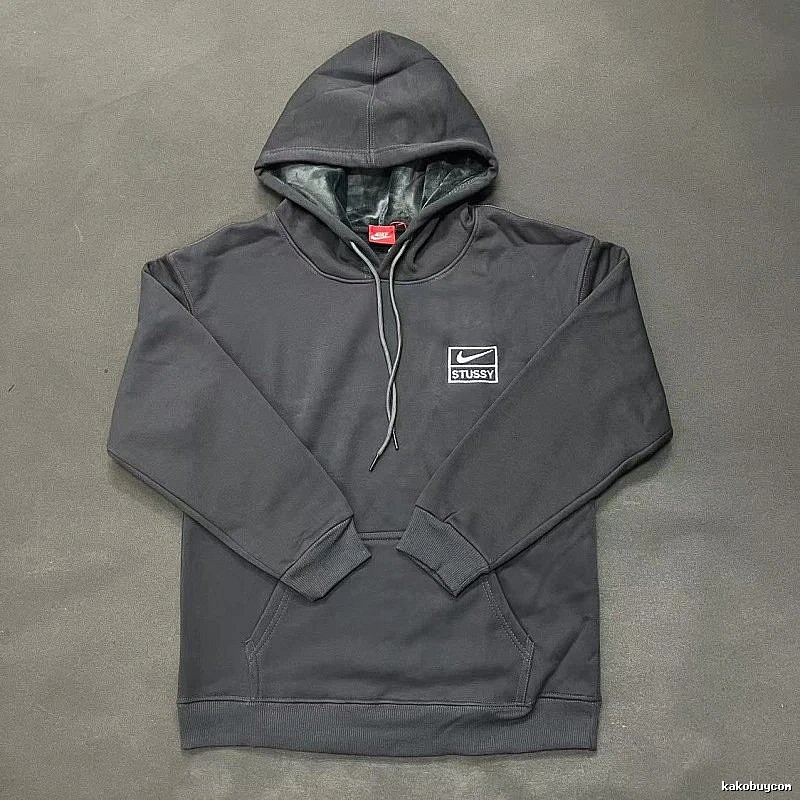Nike Gray Zip Hoodie Smart Casual Swoosh