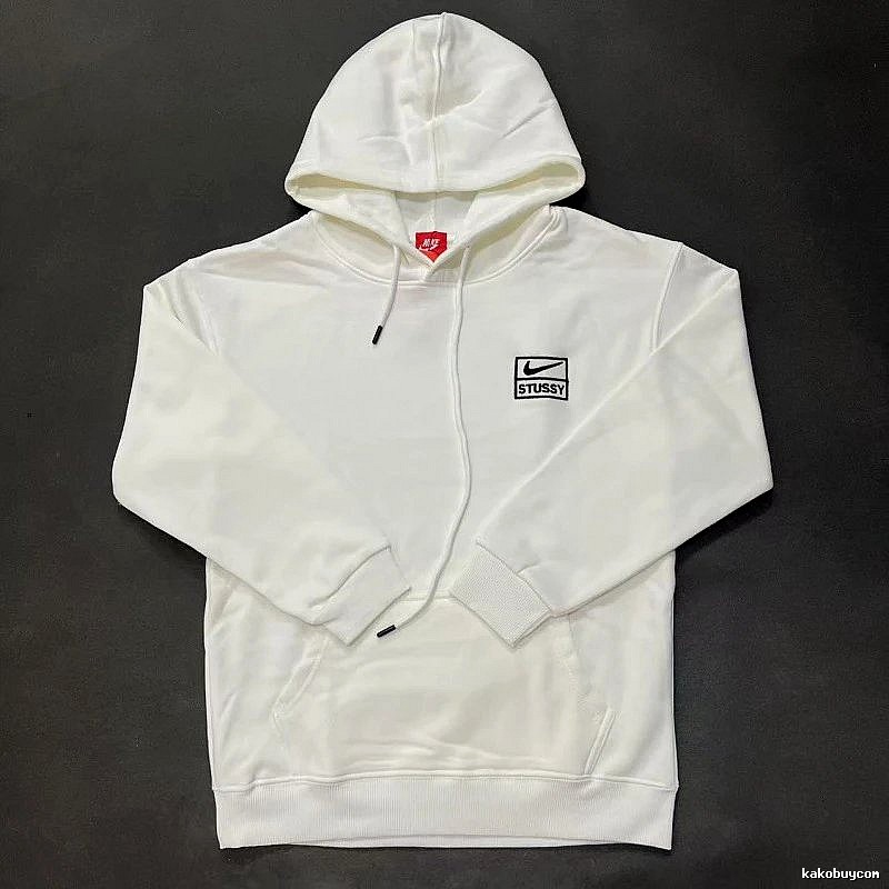 Nike White Zip Hoodie Weekend Wear Swoosh