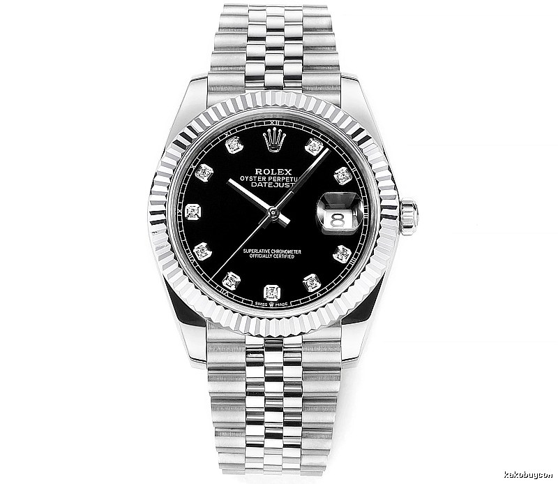 Occasion Rolex Datejust Automatic Watch - Silver And Black