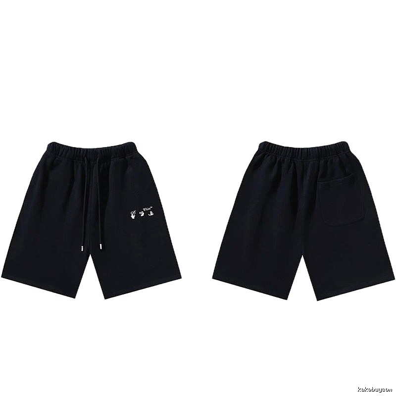 Off-White 016 Style Black Trendy and Cool Shorts