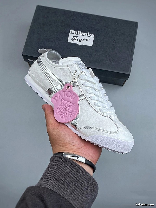 Onitsuka Tiger White Low-Top Sneakers, Clean Low Profile