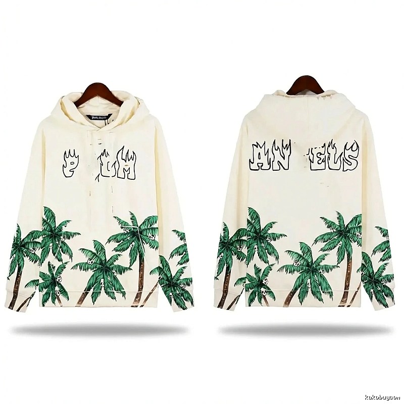 Palm Angels Coconut Tree Print Hoodie