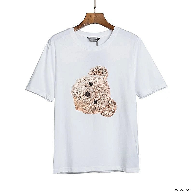 Palm Angels Resort Bear graphic T-shirt White Colorful Bear with Premium Look