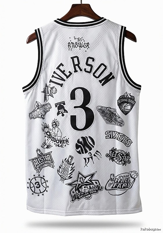 Philadelphia No. 3 Allen Iverson retro style jersey