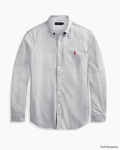 Ralph Lauren Gray Button-Down Shirt Streetwear Look