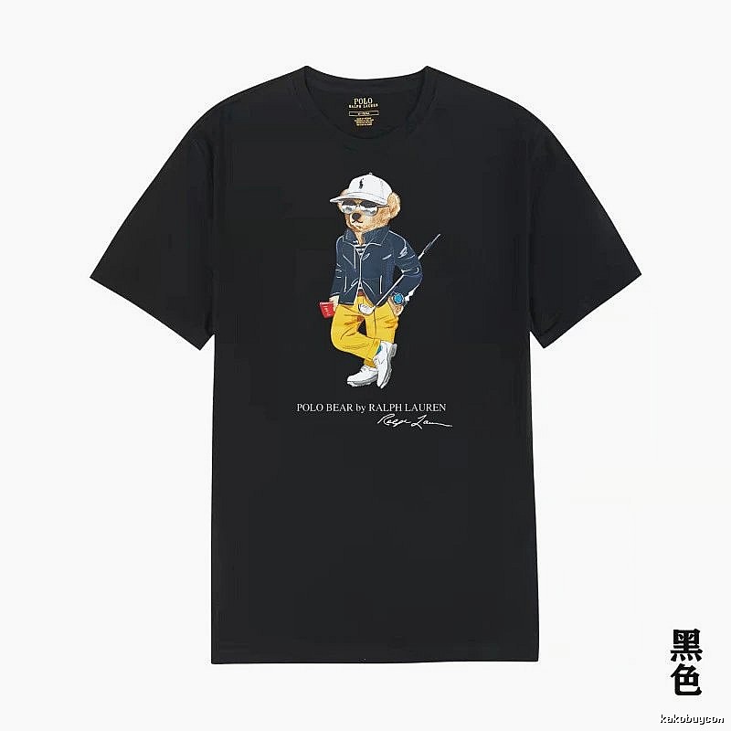 Ralph Lauren Polo Bear Trendy Cool Black T-shirt
