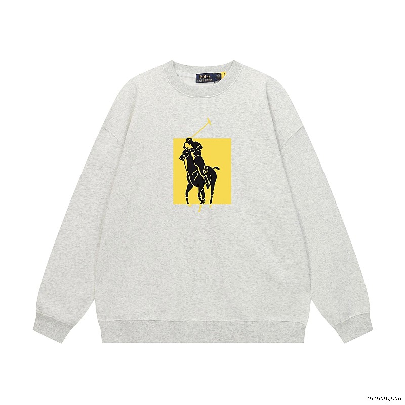 Ralph Lauren Polo Grey Trendy Brand Sweatshirt