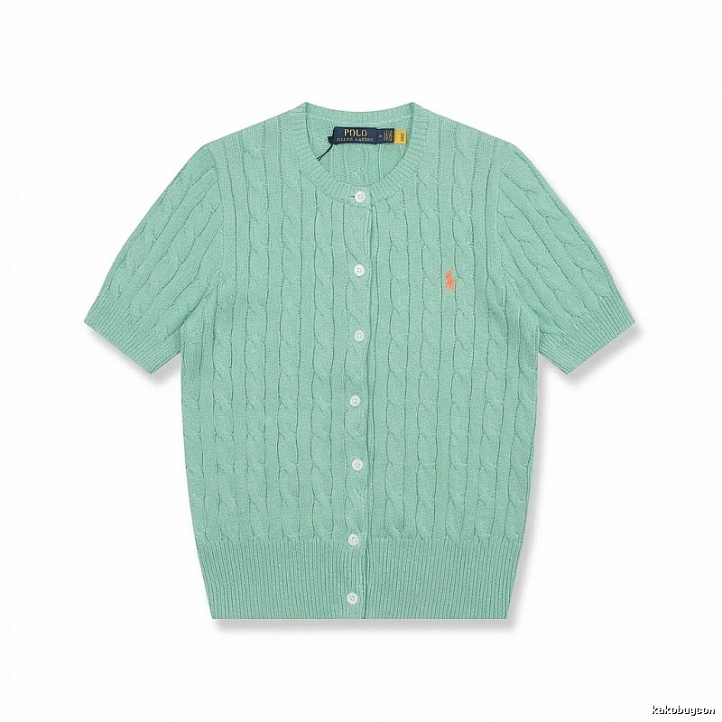 Ralph Lauren Polo light green knitted cardigan