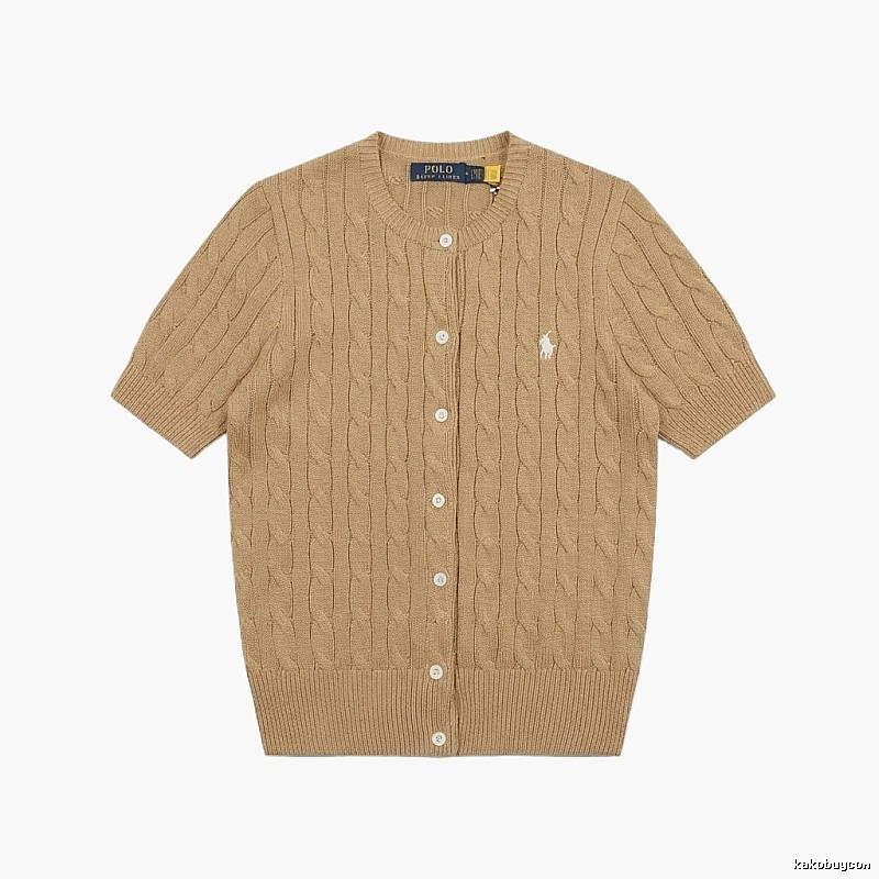 Ralph Lauren Polo Retro Brown Cardigan