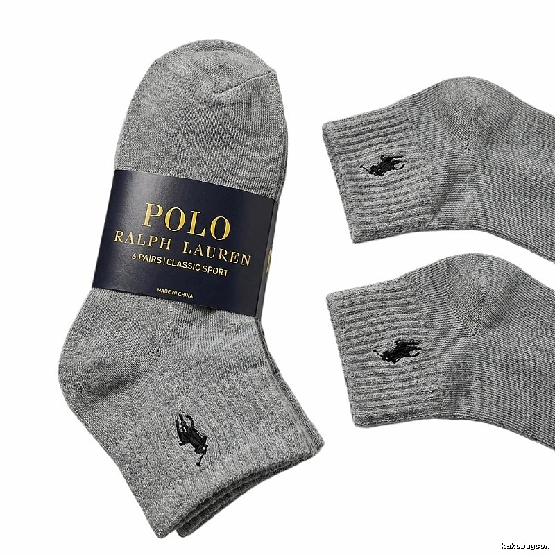 Ralph Lauren Polo Sporty Grey Socks