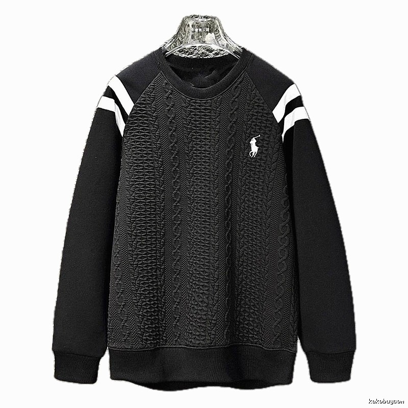 Ralph Lauren retro-style black sweatshirt