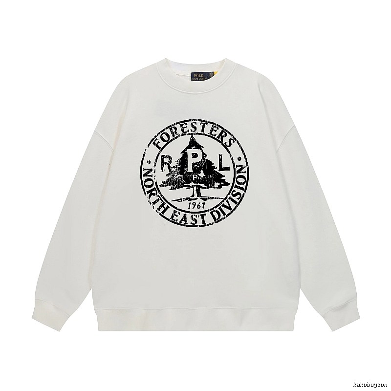 Ralph Lauren retro-style white sweatshirt