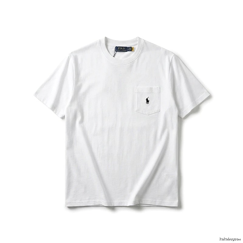 Ralph Lauren's classic and simple style white T-shirt