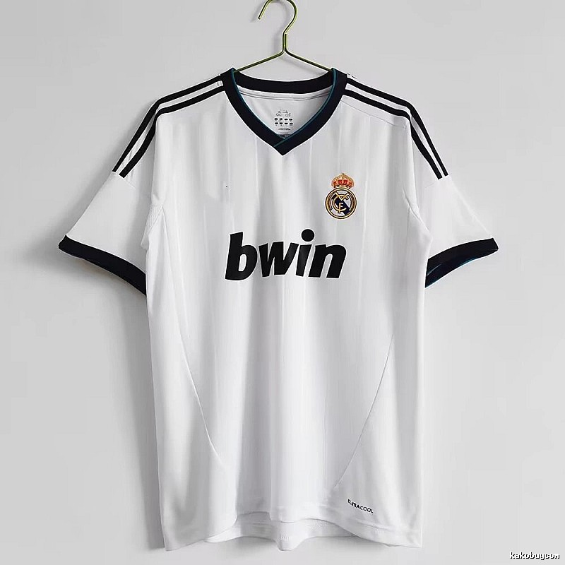 Real Madrid Gift Ready Retro Teka soccer jersey White Retro Football with Standout Detail