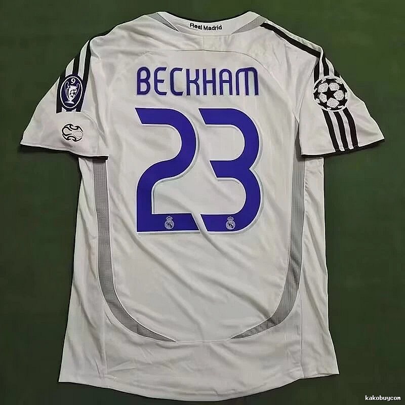 Real Madrid Logo Detail Retro Teka soccer jersey White Retro Football with Functional Detail